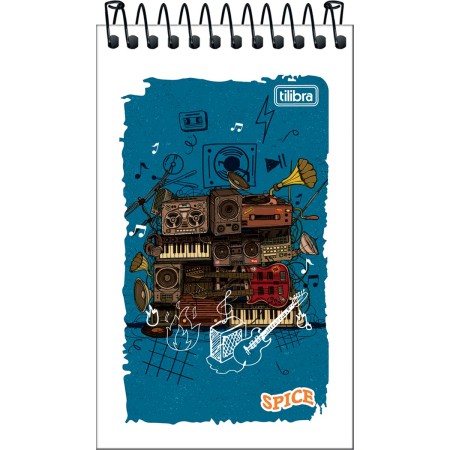 Foto ilustrativa Caderneta Espiral Capa Flexível Spice Masculino 60 Folhas
