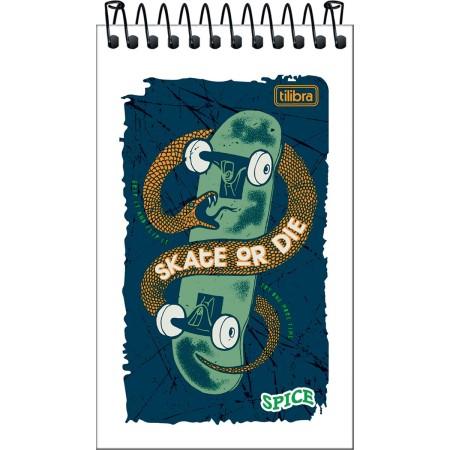 Foto ilustrativa Caderneta Espiral Capa Flexível Spice Masculino 60 Folhas