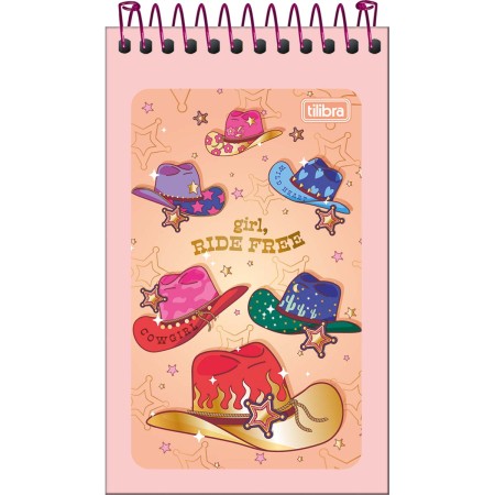 Foto ilustrativa Caderneta Espiral Capa Flexível West Girl 60 Folhas
