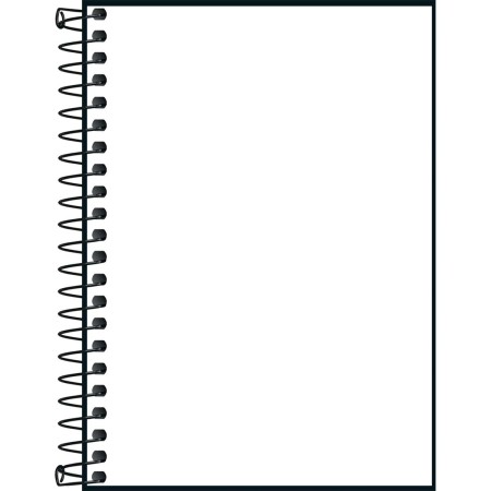 Foto ilustrativa Caderneta Espiral Capa Plástica 1/8 Neon Fit 80 Folhas