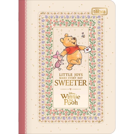 Foto ilustrativa Caderneta Grampeada 1/8 Pooh 32 Folhas
