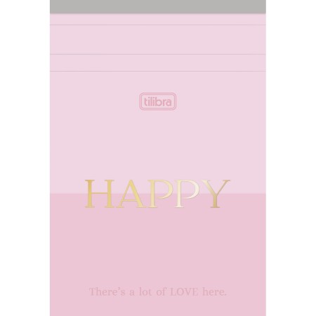 Foto ilustrativa Caderneta Grampeada ao Alto M Happy 80 Folhas