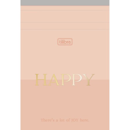Foto ilustrativa Caderneta Grampeada ao Alto M Happy 80 Folhas