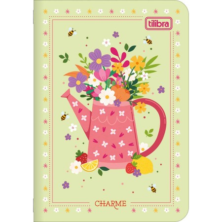 Foto ilustrativa Caderneta Grampeada Mini Charme 32 Folhas