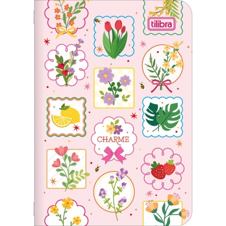 Foto ilustrativa Caderneta Grampeada Mini Charme 32 Folhas