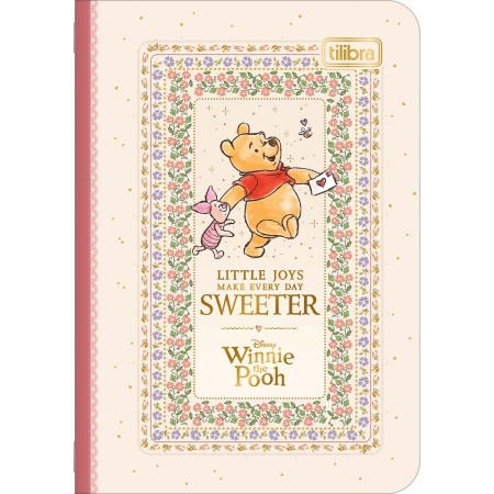 Foto ilustrativa Caderneta Grampeada Mini Pooh 32 Folhas