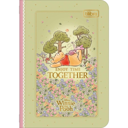 Foto ilustrativa Caderneta Grampeada Mini Pooh 32 Folhas