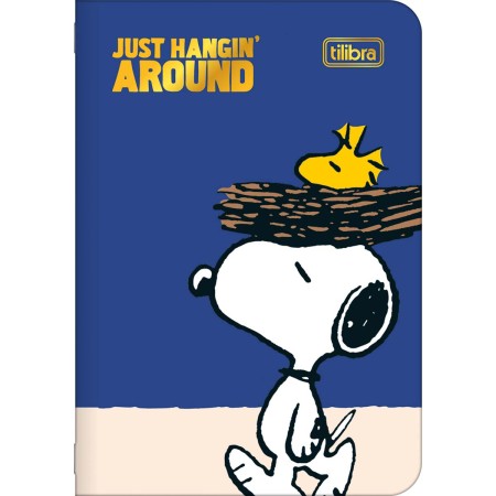 Foto ilustrativa Caderneta Grampeada Mini Snoopy 32 Folhas
