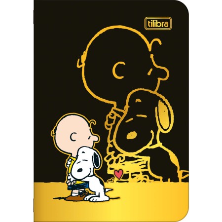 Foto ilustrativa Caderneta Grampeada Mini Snoopy 32 Folhas