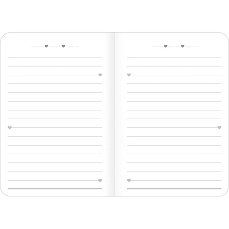 Foto ilustrativa Caderneta Grampeada Mini Trend Floral 32 Folhas