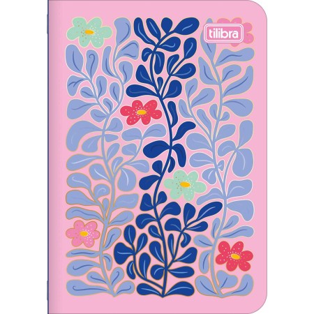Foto ilustrativa Caderneta Grampeada Mini Trend Floral 32 Folhas
