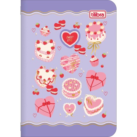 Foto ilustrativa Caderneta Grampeada Mini Trend Sweet 32 Folhas