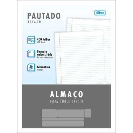 Foto ilustrativa Caderno Almaço 400 Folhas