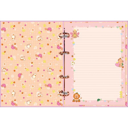 Foto ilustrativa Caderno Argolado Cartonado Colegial Capyclub 80 Folhas