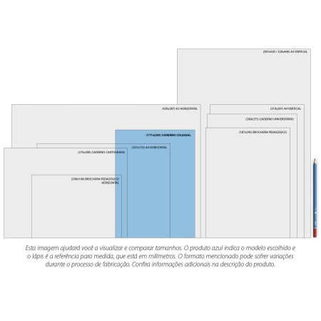 Foto ilustrativa Caderno Argolado Cartonado Colegial Jolie 80 Folhas