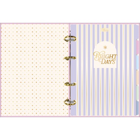 Foto ilustrativa Caderno Argolado Cartonado Colegial Linea 80 Folhas