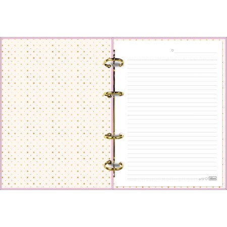 Foto ilustrativa Caderno Argolado Cartonado Colegial Linea 80 Folhas