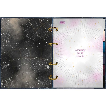 Foto ilustrativa Caderno Argolado Cartonado Colegial Magic 80 Folhas