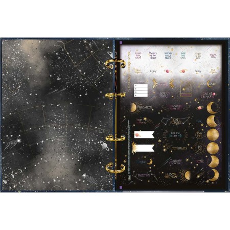 Foto ilustrativa Caderno Argolado Cartonado Colegial Magic 80 Folhas