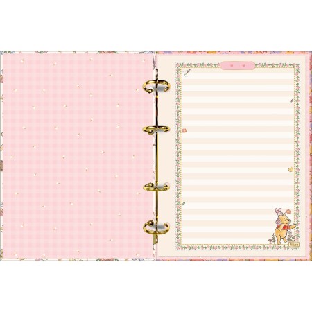 Foto ilustrativa Caderno Argolado Cartonado Colegial Pooh 80 Folhas