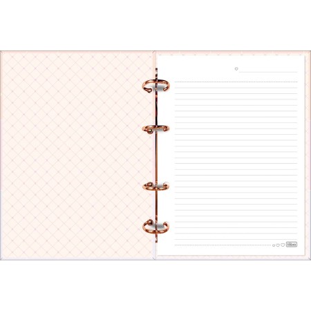 Foto ilustrativa Caderno Argolado Cartonado Colegial Soho 80 Folhas