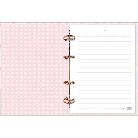 Foto ilustrativa Caderno Argolado Cartonado Colegial Soho 80 Folhas
