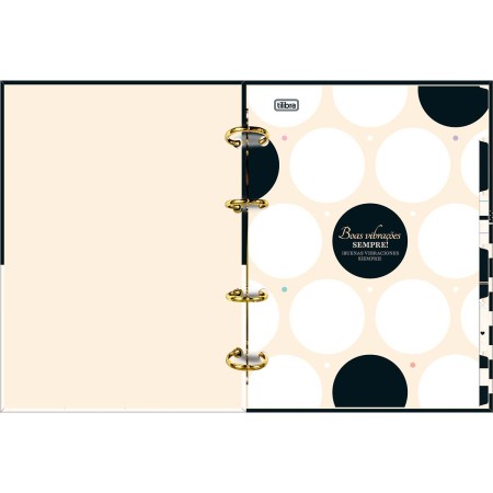 Foto ilustrativa Caderno Argolado Cartonado Colegial West Village 80 Folhas