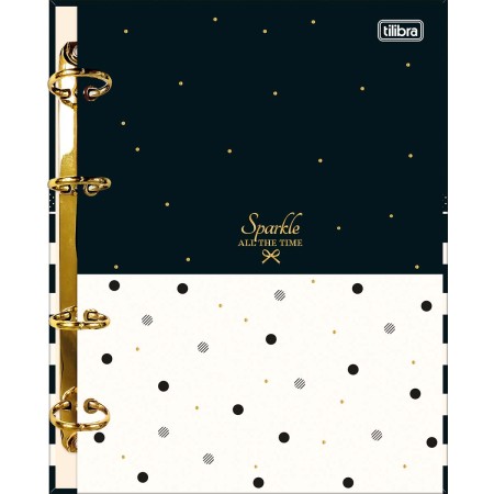 Foto ilustrativa Caderno Argolado Cartonado Colegial West Village 80 Folhas