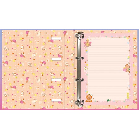 Foto ilustrativa Caderno Argolado Cartonado Universitário com Elástico Capyclub 48 Folhas