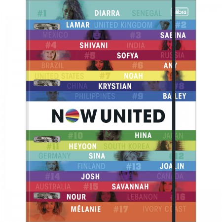 Caderno Argolado Cartonado Universitário com Elástico Now United 80 Folhas  - Now United - Cadernos, Fichário e Argolado - Tilibra