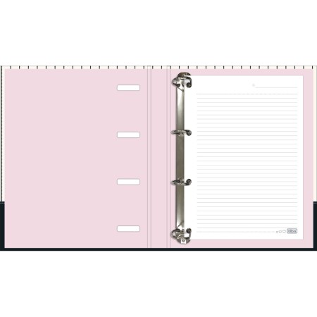 Foto ilustrativa Caderno Argolado Cartonado Universitário com Elástico West Village 48 Folhas