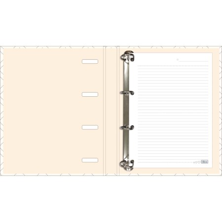 Foto ilustrativa Caderno Argolado Cartonado Universitário com Elástico West Village 48 Folhas