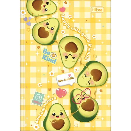 Foto ilustrativa Caderno Brochura Capa Dura 1/4 Abacute 80 Folhas