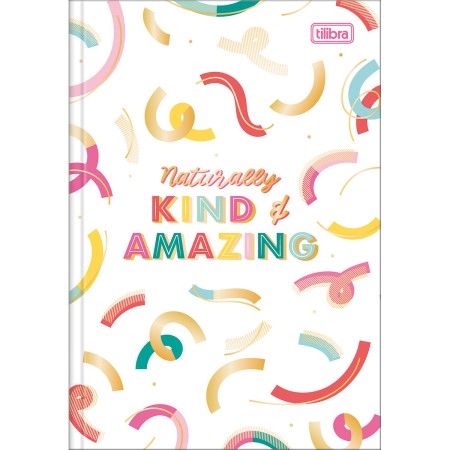 Foto ilustrativa Caderno Brochura Capa Dura 1/4 Be Nice 80 Folhas