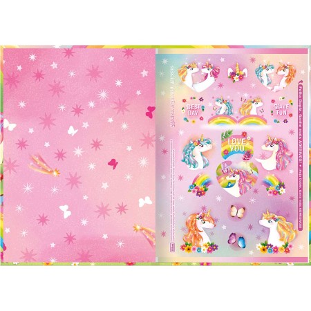 Foto ilustrativa Caderno Brochura Capa Dura 1/4 Blink 80 Folhas