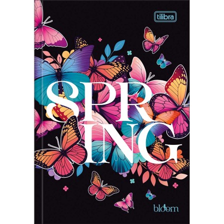 Foto ilustrativa Caderno Brochura Capa Dura 1/4 Bloom 80 Folhas