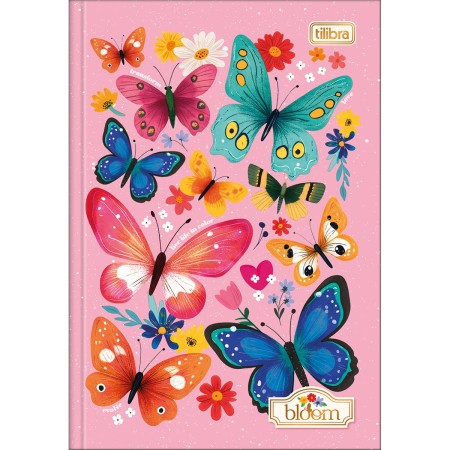 Foto ilustrativa Caderno Brochura Capa Dura 1/4 Bloom 80 Folhas