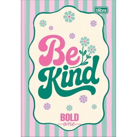 Foto ilustrativa Caderno Brochura Capa Dura 1/4 Bold One Feminino 80 Folhas