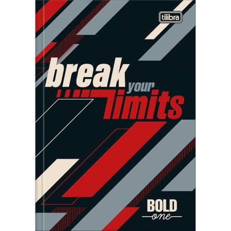 Foto ilustrativa Caderno Brochura Capa Dura 1/4 Bold One Masculino 80 Folhas