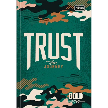 Foto ilustrativa Caderno Brochura Capa Dura 1/4 Bold One Masculino 80 Folhas