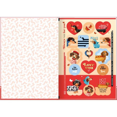 Foto ilustrativa Caderno Brochura Capa Dura 1/4 Brownie 80 Folhas