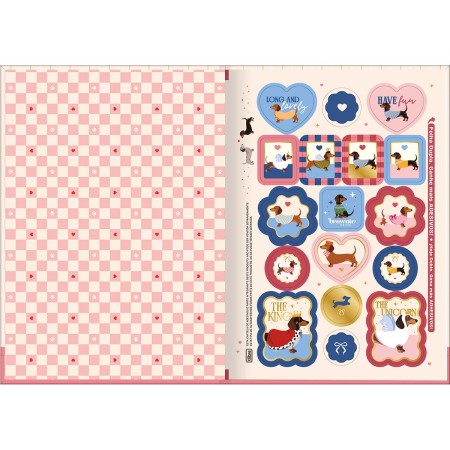 Foto ilustrativa Caderno Brochura Capa Dura 1/4 Brownie 80 Folhas