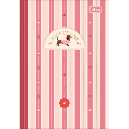 Foto ilustrativa Caderno Brochura Capa Dura 1/4 Brownie 80 Folhas