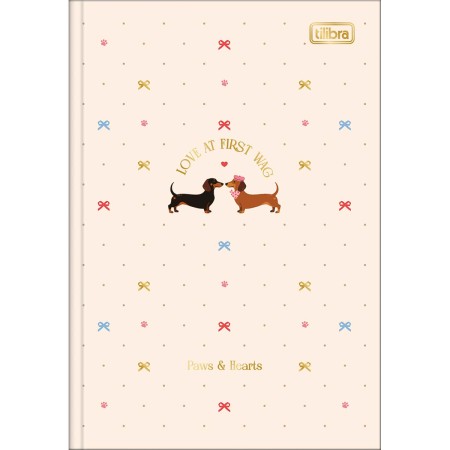 Foto ilustrativa Caderno Brochura Capa Dura 1/4 Brownie 80 Folhas