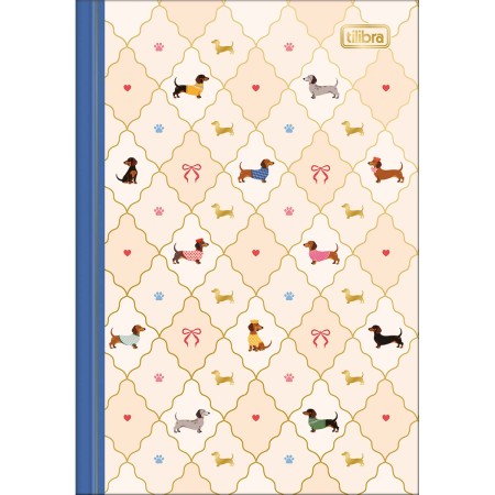 Foto ilustrativa Caderno Brochura Capa Dura 1/4 Brownie 80 Folhas