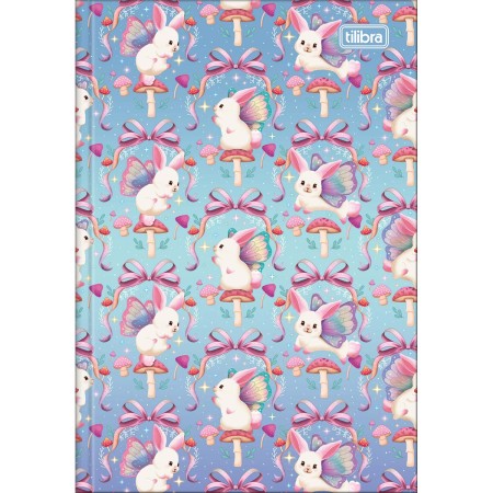 Foto ilustrativa Caderno Brochura Capa Dura 1/4 Bunnyfly 80 Folhas