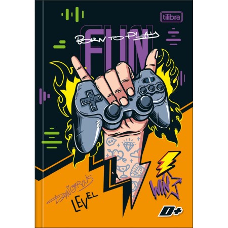 Foto ilustrativa Caderno Brochura Capa Dura 1/4 D+ 48 Folhas