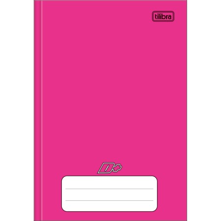 Foto ilustrativa Caderno Brochura Capa Dura 1/4 D+ Rosa 96 Folhas