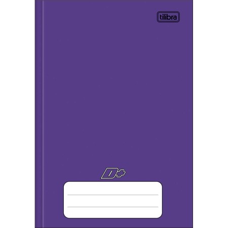 Foto ilustrativa Caderno Brochura Capa Dura 1/4 D+ Roxo 48 Folhas