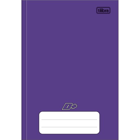 Foto ilustrativa Caderno Brochura Capa Dura 1/4 D+ Roxo 96 Folhas
